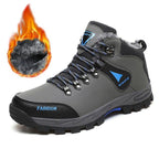 High Quality Men Hiking Shoes Winter Plush Snow Boots