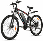 VIVI Electric Bike 500W 48V E-Bike for Adult 27.5 Inch Electric Mountain Bike with Removable 10.4Ah Lithium-Ion Battery, 21 Speed Gear Electric Bicycle Men Women