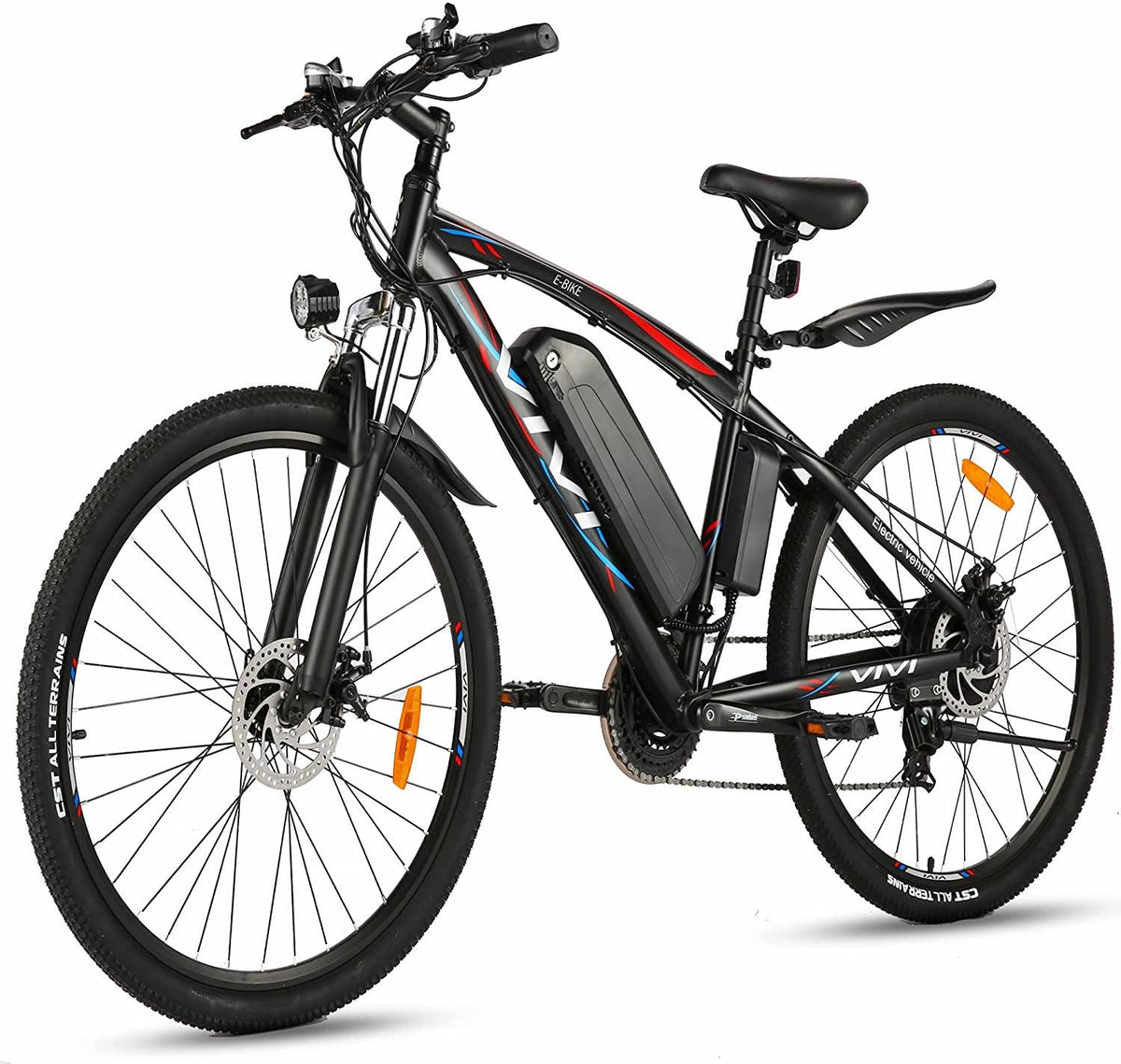 VIVI Electric Bike 500W 48V E-Bike for Adult 27.5 Inch Electric Mountain Bike with Removable 10.4Ah Lithium-Ion Battery, 21 Speed Gear Electric Bicycle Men Women