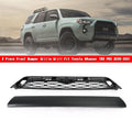No Need to drill Version 4Runner TRD PRO 20-23 Black Front Bumper Grill+Gray Generic