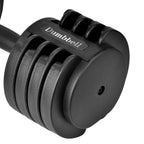 44 lbs Dumbbell, Adjustable Dumbbell with Safe Lock &amp; Base, Fitness Dumbbell for Body Workout, Black &amp; Red
