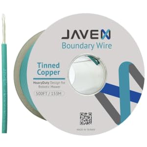 Robotic Mower Boundary Wire Cable- Tinned Copper Heavy Duty Universal for , Husqvarvna, and Other Lawn er s Installation Kit [3.4mm, 24x0.25mm] Green, 153M/500FT