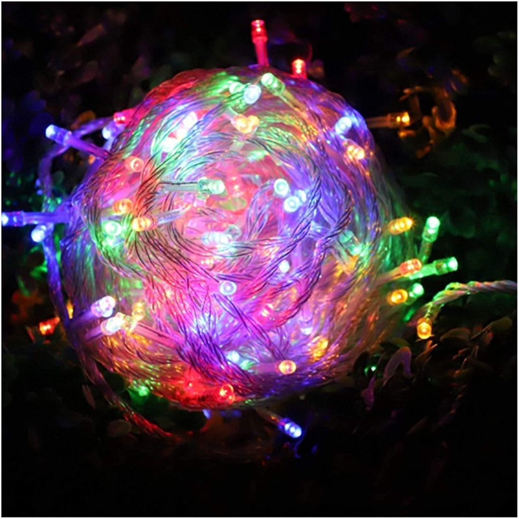 Fairy Lights Outdoor Fairy String Lights 10M With 100 LED 8 Modes Wave Rope Lights Icicle Curtain Light,Waterproof Festival Lighting For Garden Patio Yard Home Wedding Party And Christmas Decoration Z