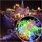 Fairy Lights Outdoor Fairy String Lights 10M With 100 LED 8 Modes Wave Rope Lights Icicle Curtain Light,Waterproof Festival Lighting For Garden Patio Yard Home Wedding Party And Christmas Decoration Z