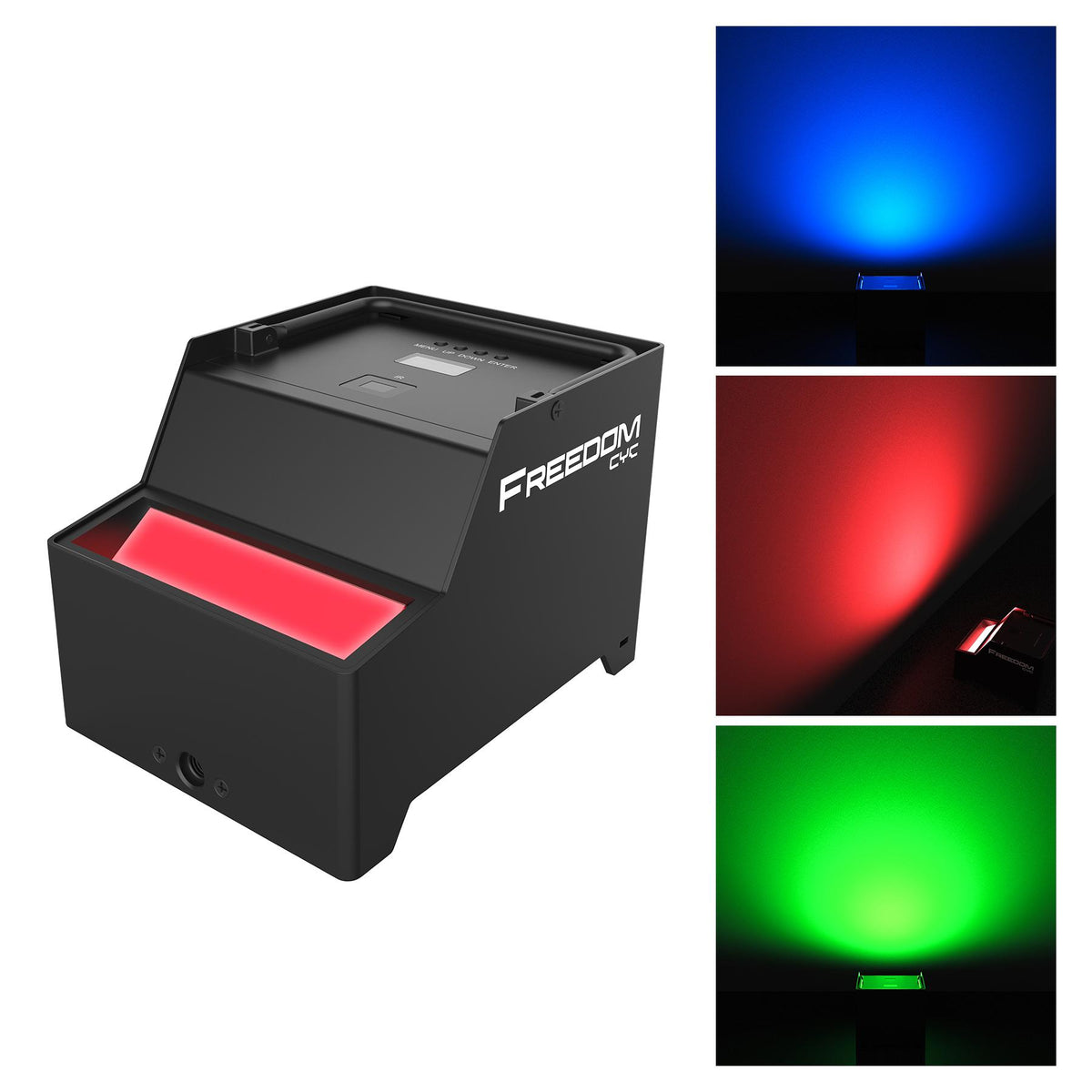 Chauvet DJ Freedom CYC Wireless Battery Wide Wall Wash Up Light+Bag+LED Fogger