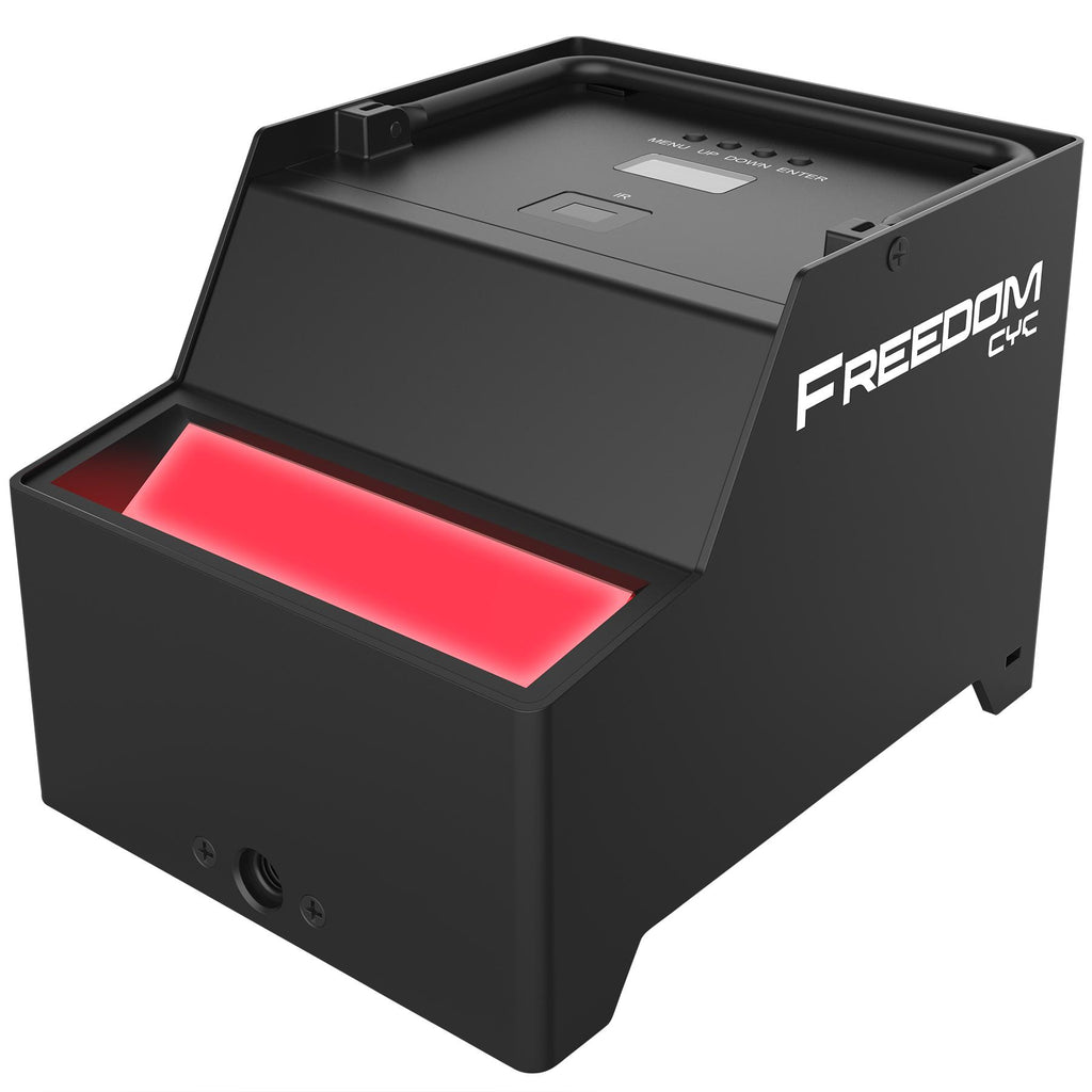 Chauvet DJ Freedom CYC Wireless Battery Wide Wall Wash Up Light+Bag+LED Fogger