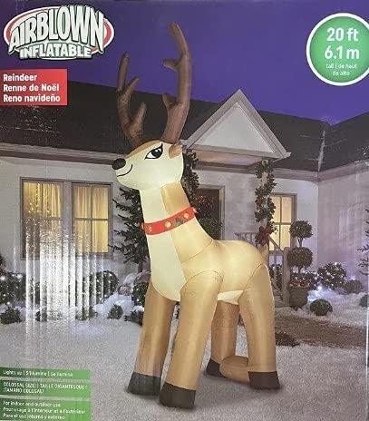 Gemmy 20FT Colossal Inflatable Reindeer Outdoor Holiday Christmas Decoration