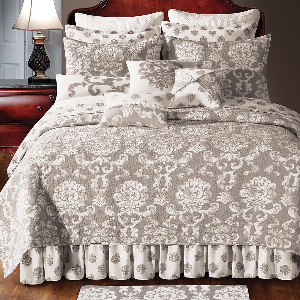 Colonial Williamsburg Providence Twin Quilt Cotton Lightweight Machine Washable Reversible Bedspread Coverlet