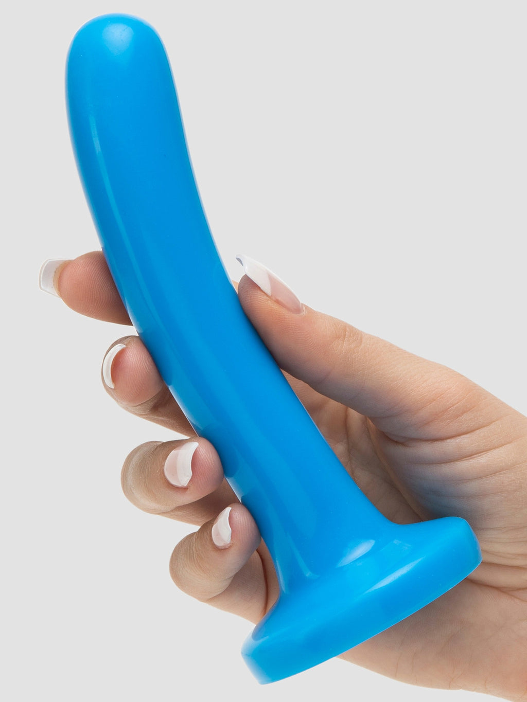 Doc Johnson The Slim Silicone Dildo 5.5 Inch, Blue