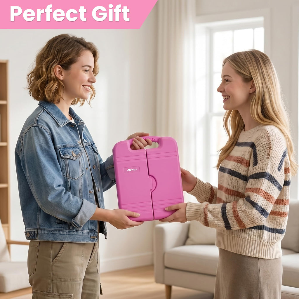 Pink Tool Set for Women 136-Piece Small Tool Kit for Home Repairs | Household Toolbox Storafor Girl, Portable Hand Tool Kit for Home, Car Repair, Perfect Gift for Ladies