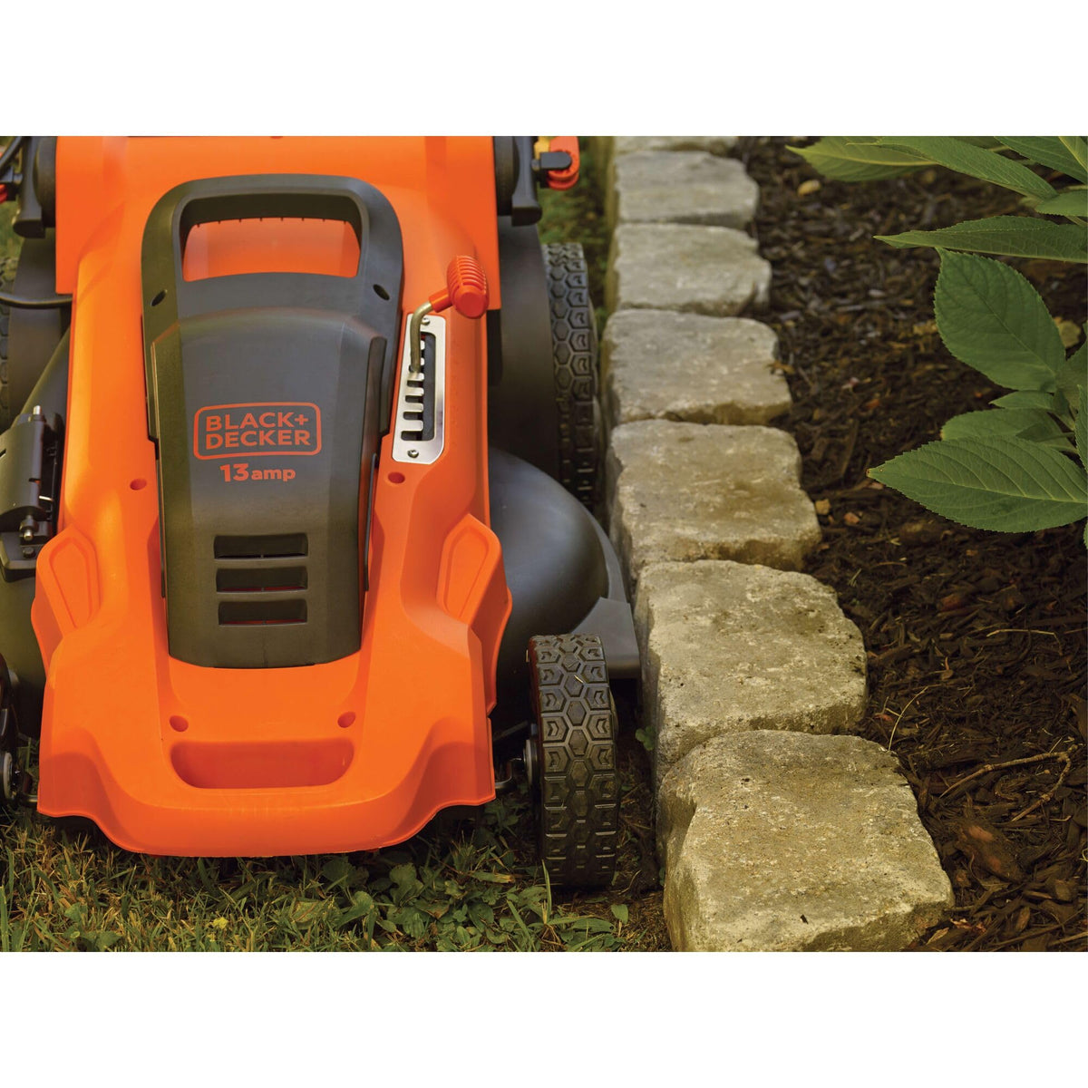 20-Inch Corded Electric Lawn Mower, Ultra Light Push Mower, 13-Amp High Output Motor, 3 in 1 Cutting Versatility, Tool Height Adjustment, 7-setting Cutting Height (MM2000)