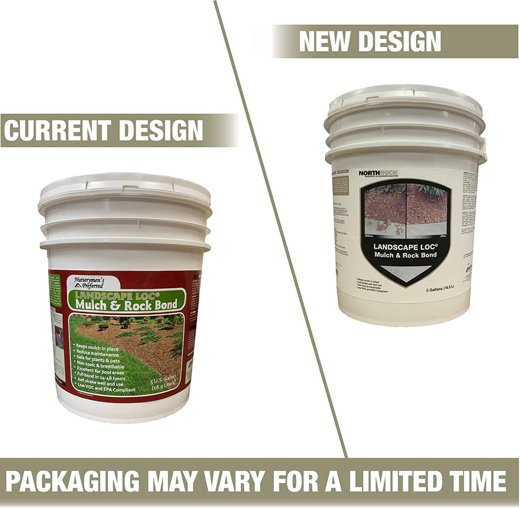 landscape loc mulch &amp; rock bond - 5 gallon