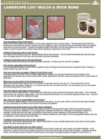 landscape loc mulch &amp; rock bond - 5 gallon