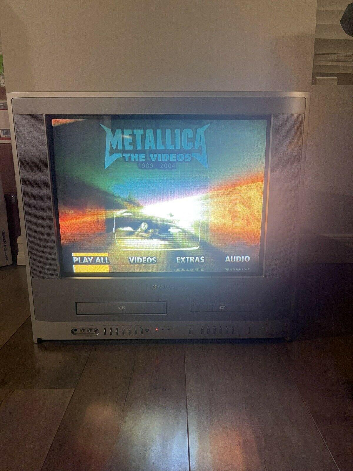 toshiba mw20fp3 20"stereo  tv/dvd/vcr/rec combo video gaming game retro *working