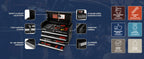 26-Inch 4-Drawer Portable Tool Chest, Metal StoraOrganizer Box, Black - Work Toolbox for Home Garaand Workshop with LocLid and Ball Bearing Slides