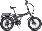 Rattan 48V 500W/750W Electric Bike for Adults Folding Bikes Fat Tire Bikes 13AH Removable Lithium-ion Battery E-Bikes 7 Speed Shifter Electric Bicycle
