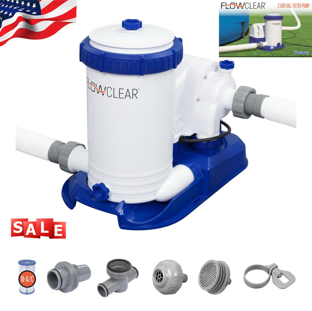 high quality 2500 gph easy set above ground swimming pool pump filter  58392e