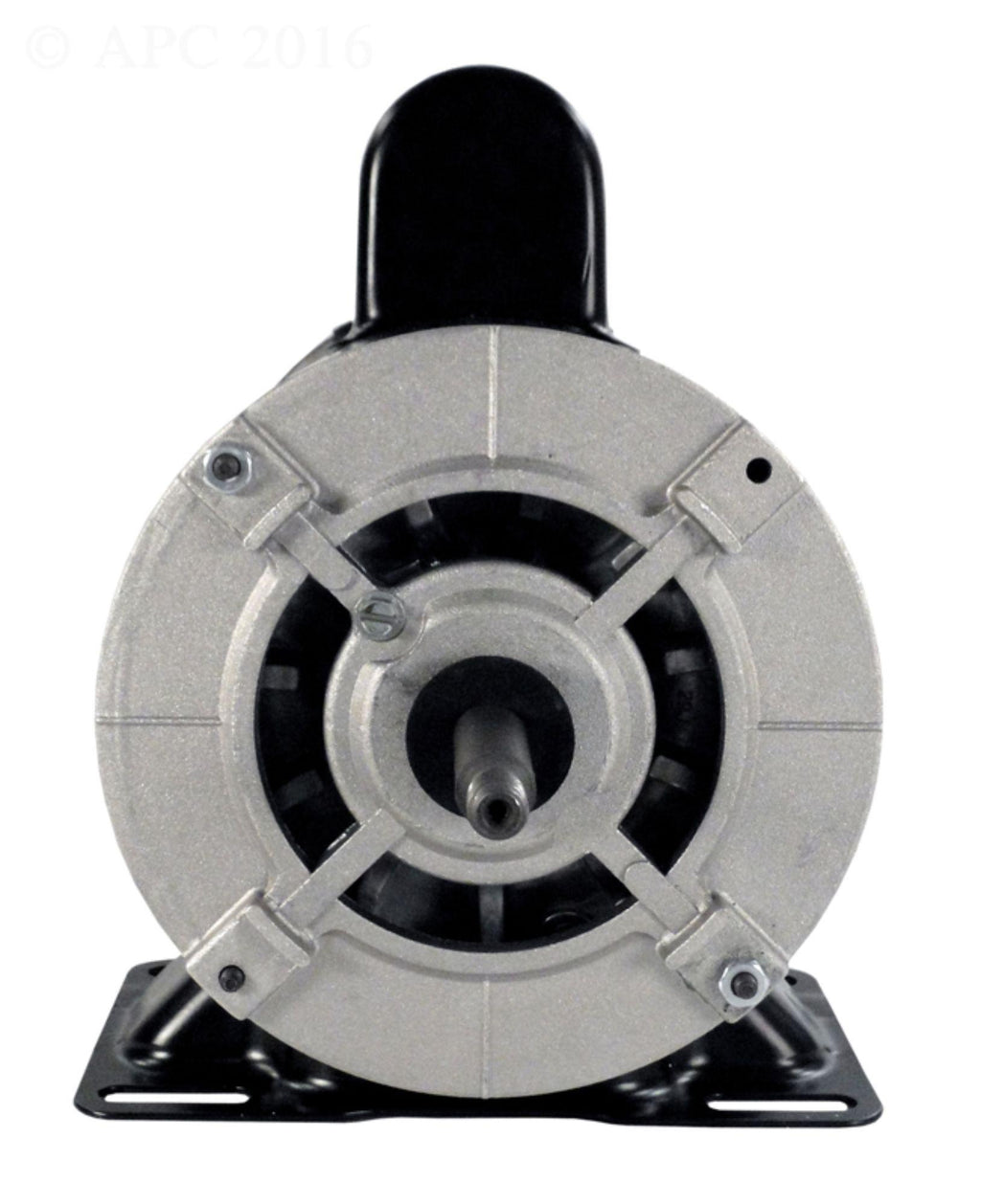 3 hp black thru-bolt dual speed round flange pool motor