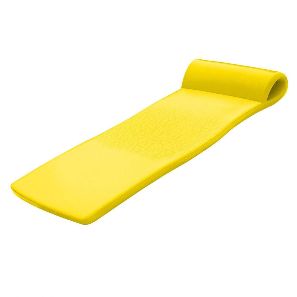 TRC Recreation Sunsation Foam Raft Lounger Pool Floats, Bahama Blue &amp; Yellow