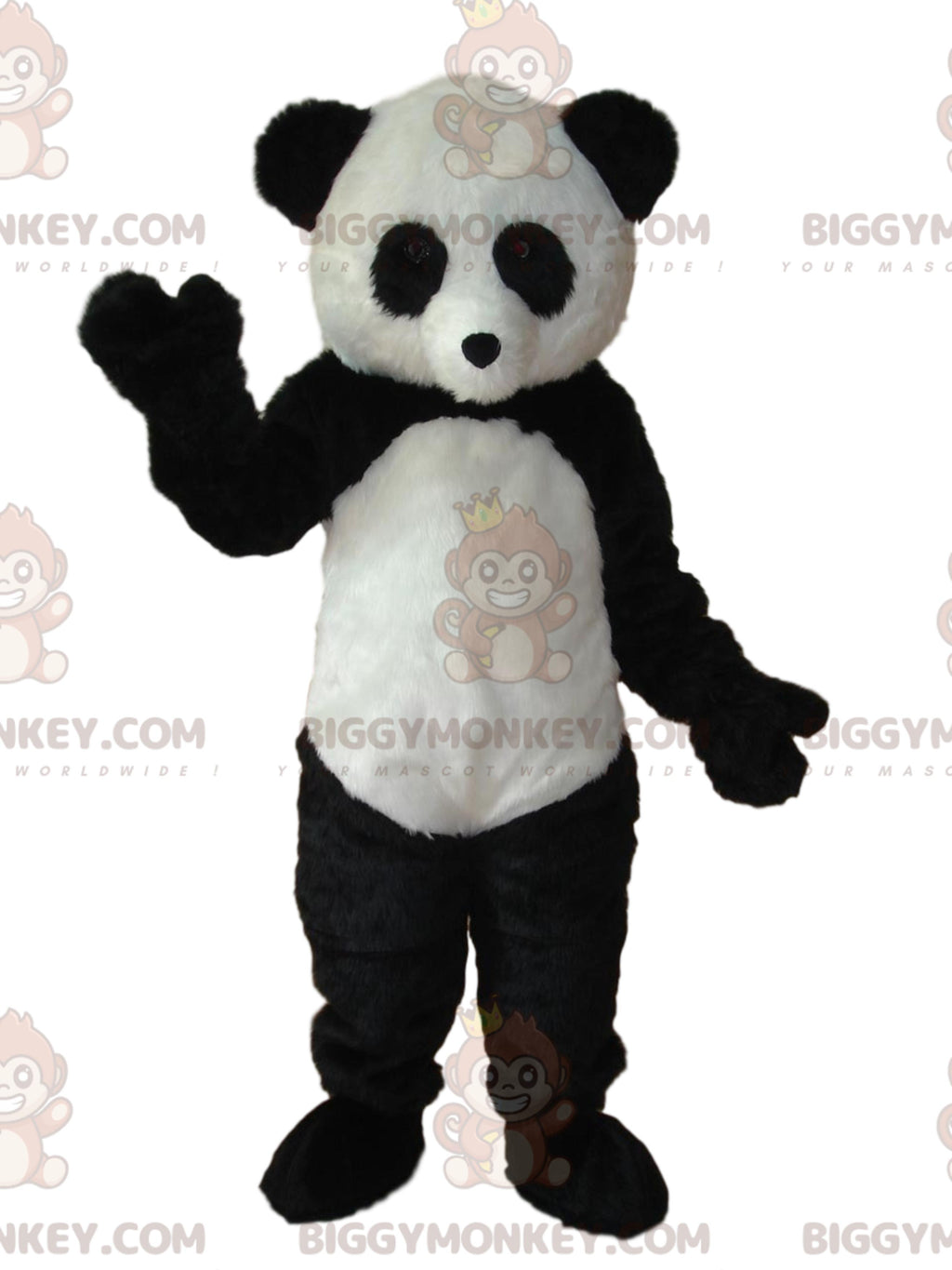 Black and White Panda BIGGYMONKEYMascot Costume. panda costume