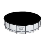 18ft x 48in Steel Pro Round Frame Above Ground Pool Set with Skimmer
