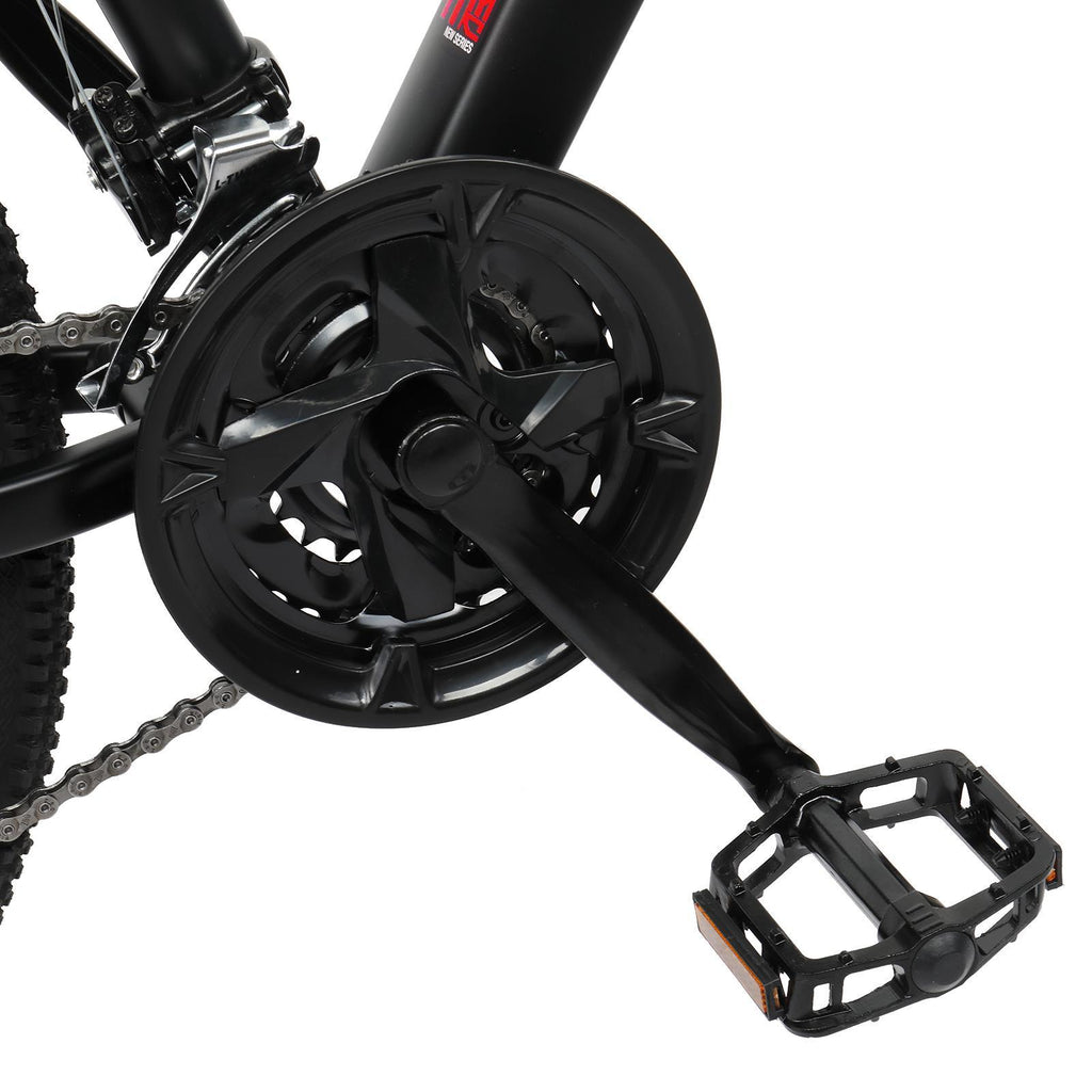 PEXMOR 27.5" Mountain Bike, 27 Speed Outdoor Cycling Road Bike, with Aluminum Alloy Frame, Black/Red
