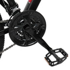 PEXMOR 27.5" Mountain Bike, 27 Speed Outdoor Cycling Road Bike, with Aluminum Alloy Frame, Black/Red