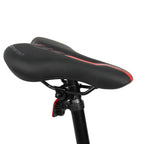 PEXMOR 26" Mountain Bike, 27 Speed Outdoor Cycling Road Bike, with Aluminum Alloy Frame, Black/Red