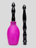 Cloud 9 Novelties Deluxe Enema Douche with Soft Nozzle Tip & Extended Reach Tip, Purple