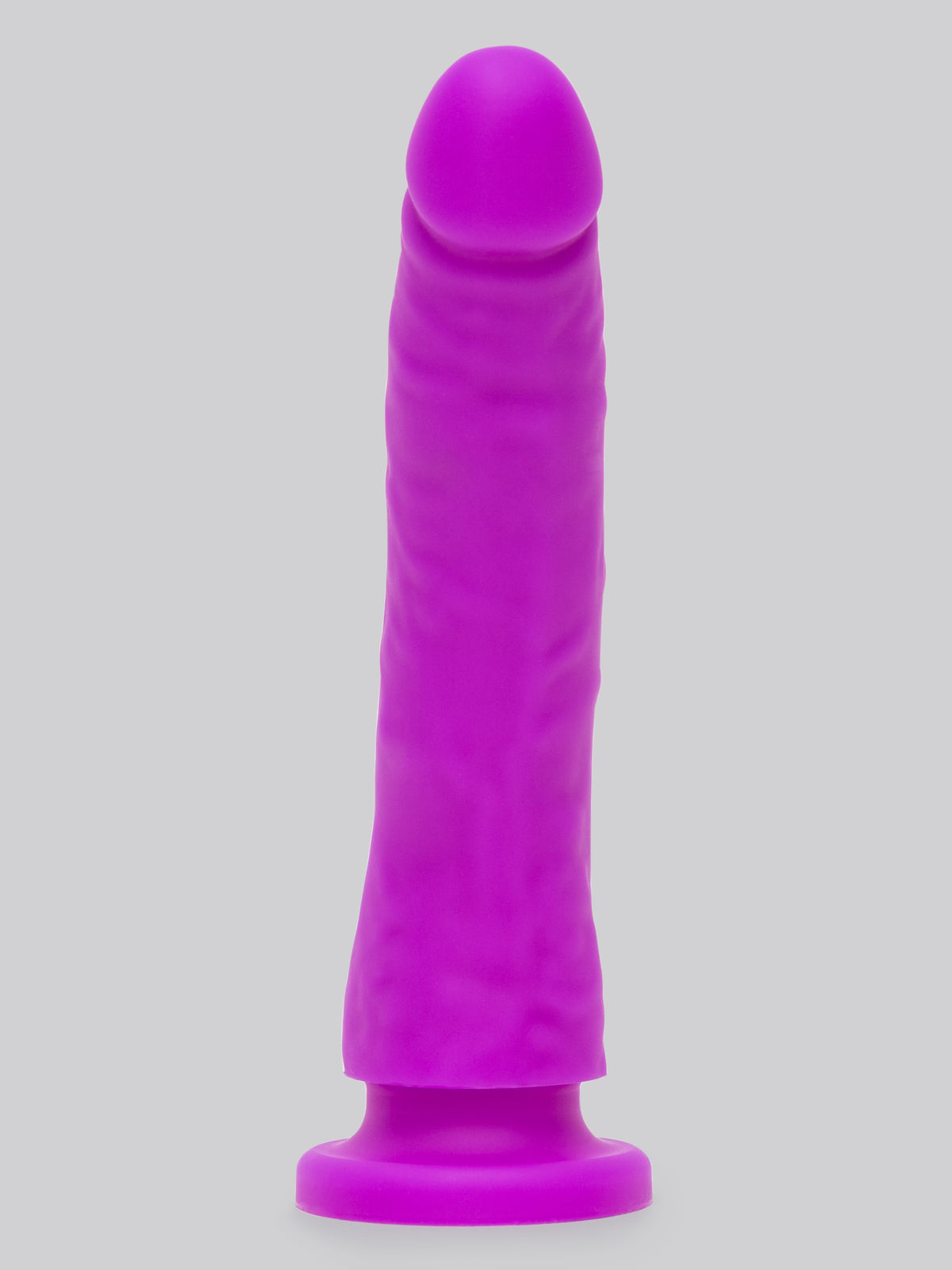Lovehoney Realistic Slimline Silicone Suction Cup Dildo 8 Inch , Purple