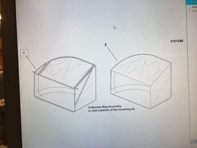 FERRIS CATCHER 5101588 FOR MID SIZE MOWER SNAPPER / SIMPLICITY / BRIGGS