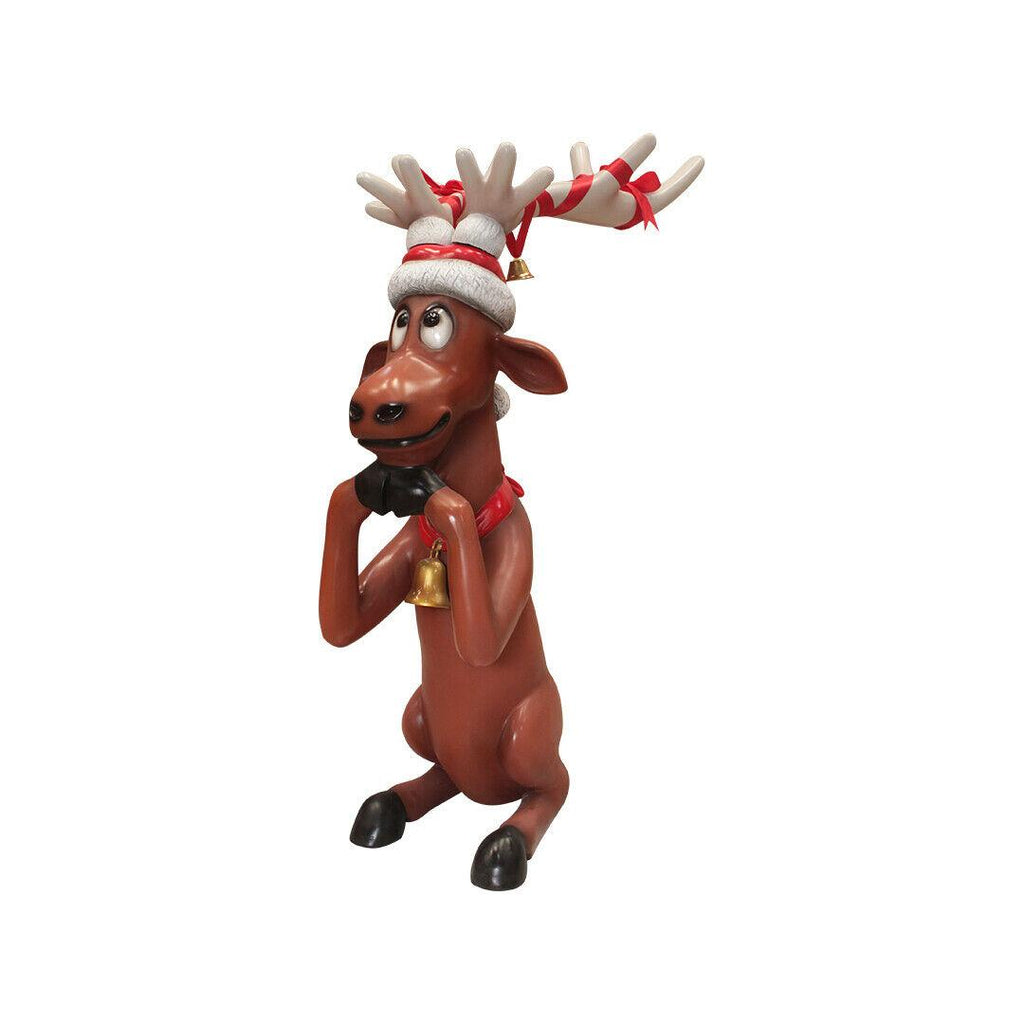 Funny Reindeer Begging Christmas Decor 3FT - Funny Reindeer Begging Statue