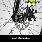Eurobike Mountain Bike 21 Speed 27.5 Inch Wheels Shock Absorption Front Fork Dual Disc Brakes for Mens Bicycle