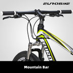 Eurobike Mountain Bike 21 Speed 27.5 Inch Wheels Shock Absorption Front Fork Dual Disc Brakes for Mens Bicycle
