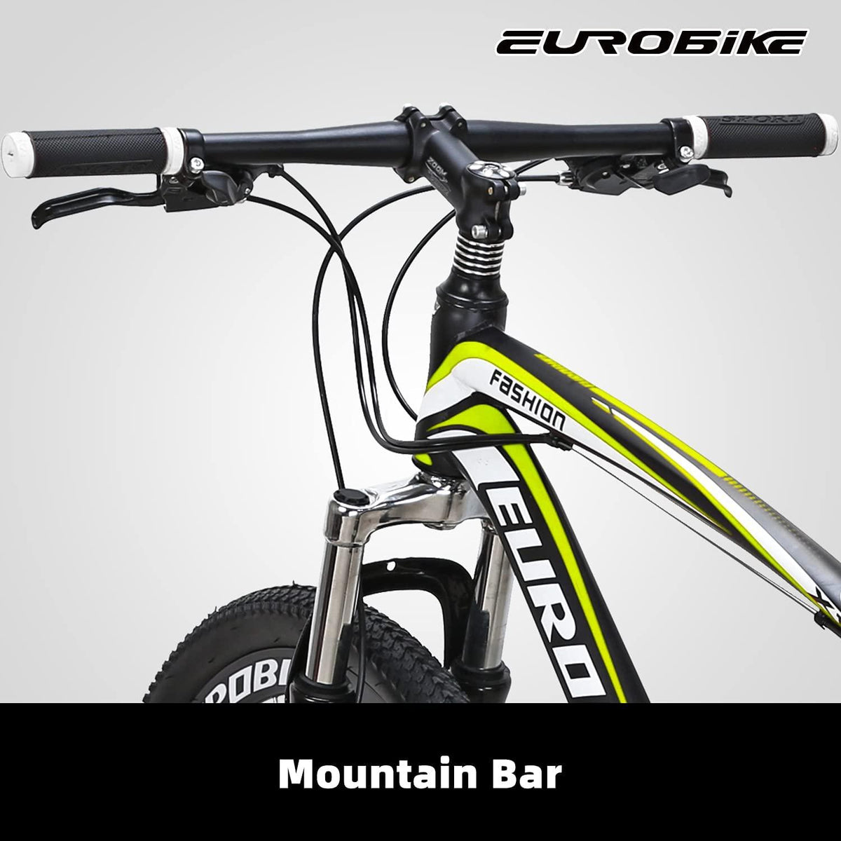 Eurobike Mountain Bike 21 Speed 27.5 Inch Wheels Shock Absorption Front Fork Dual Disc Brakes for Mens Bicycle