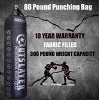 Outslayer Filled Punching Bag for Boxing and MMA, 80lb