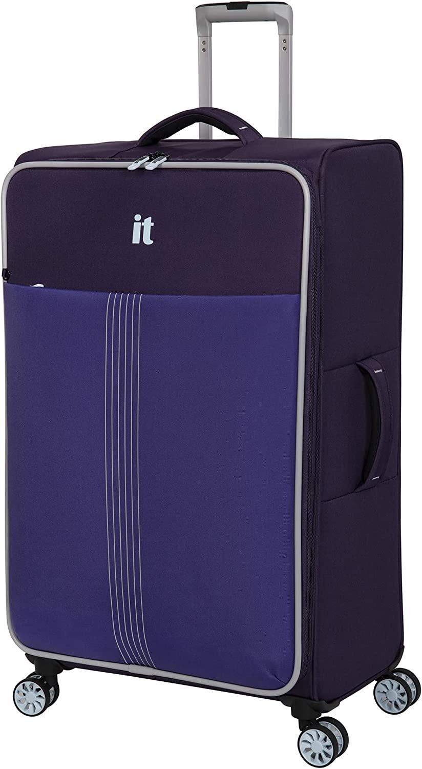 Filament 32" Softside Checked 8 Wheel Expandable Spinner, Purple/Lilac