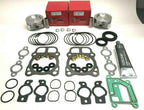 overhaul kit includes pistons with rings, gasket set, crankcase sealer, crankshaft seals compatible with kohler engines ch18, ch20, ch22, cv18, cv20, cv22, ch620, ch630, ch640, ch641, cv620 77mm