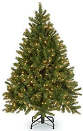 Joedot Multi-Color Prelit LED Green Fir Christmas Tree, 4.5'