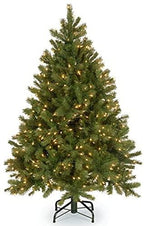 Joedot Multi-Color Prelit LED Green Fir Christmas Tree, 4.5'