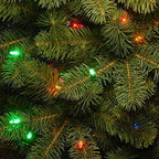 Joedot Multi-Color Prelit LED Green Fir Christmas Tree, 4.5'