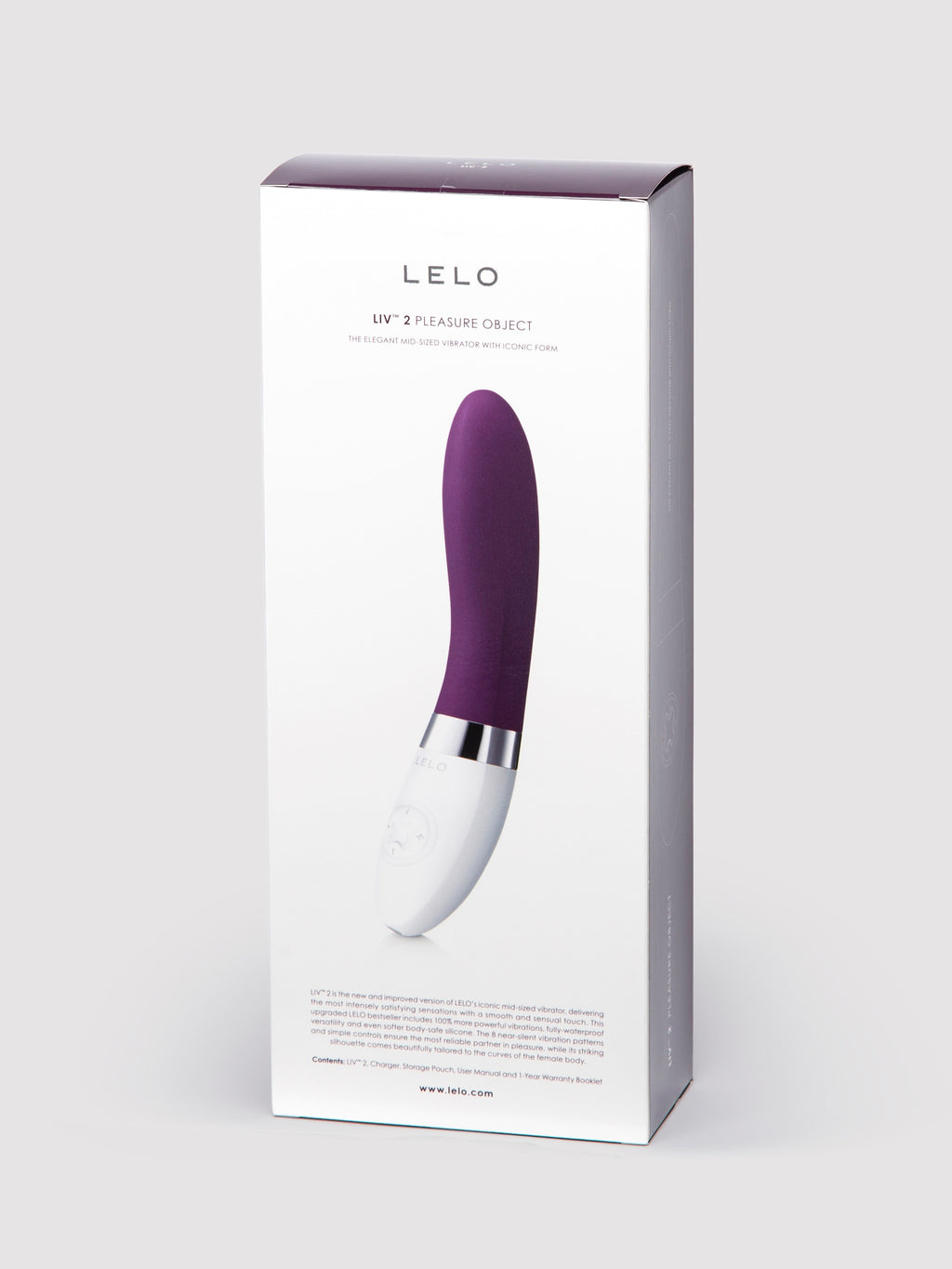 Lelo Liv 2 Luxury Rechargeable Vibrator, Purple