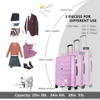 Anti-scratch PP Material Hardside Spinner luggage, 28inch Expansion luggage, Wear-resistant, Lightweight Spinner Expandable Suitcase Luggage with Wheels