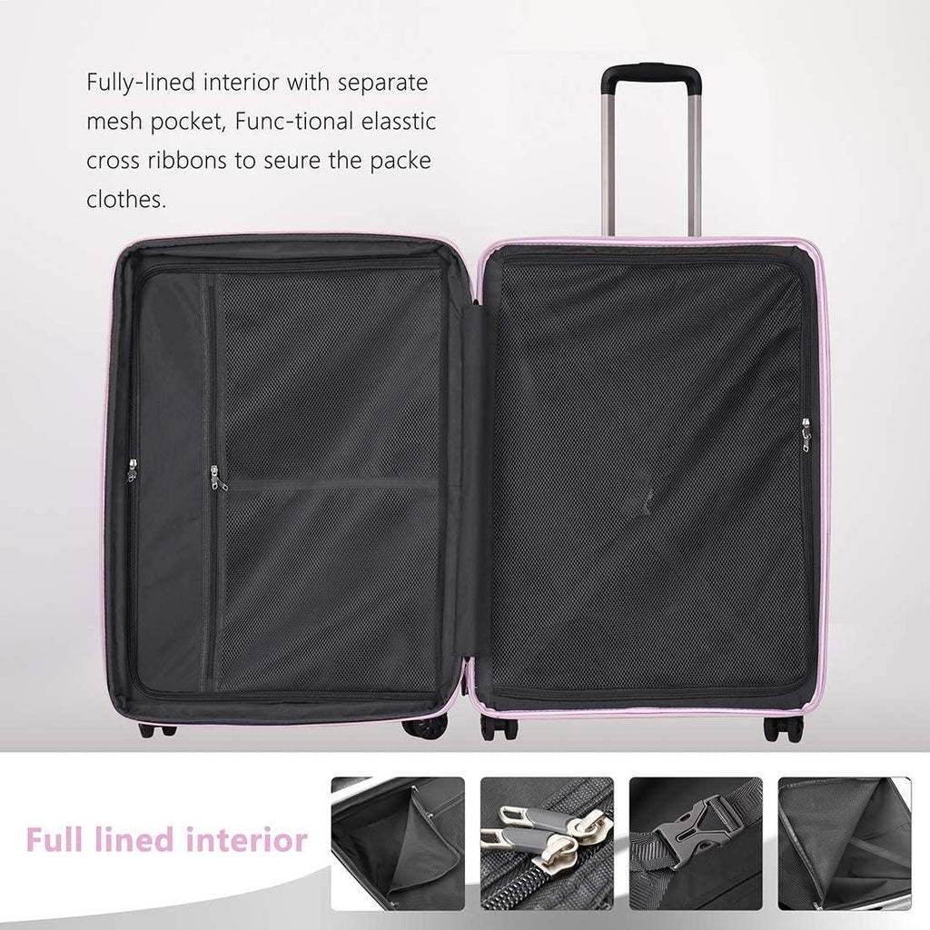 Anti-scratch PP Material Hardside Spinner luggage, 28inch Expansion luggage, Wear-resistant, Lightweight Spinner Expandable Suitcase Luggage with Wheels