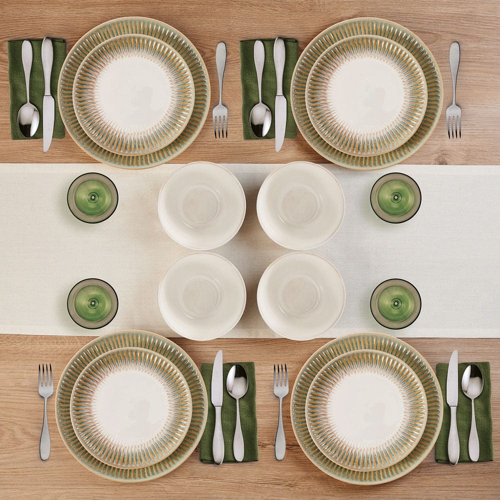 Hensley Green 12 Piece Dinnerware Set, Service for 4