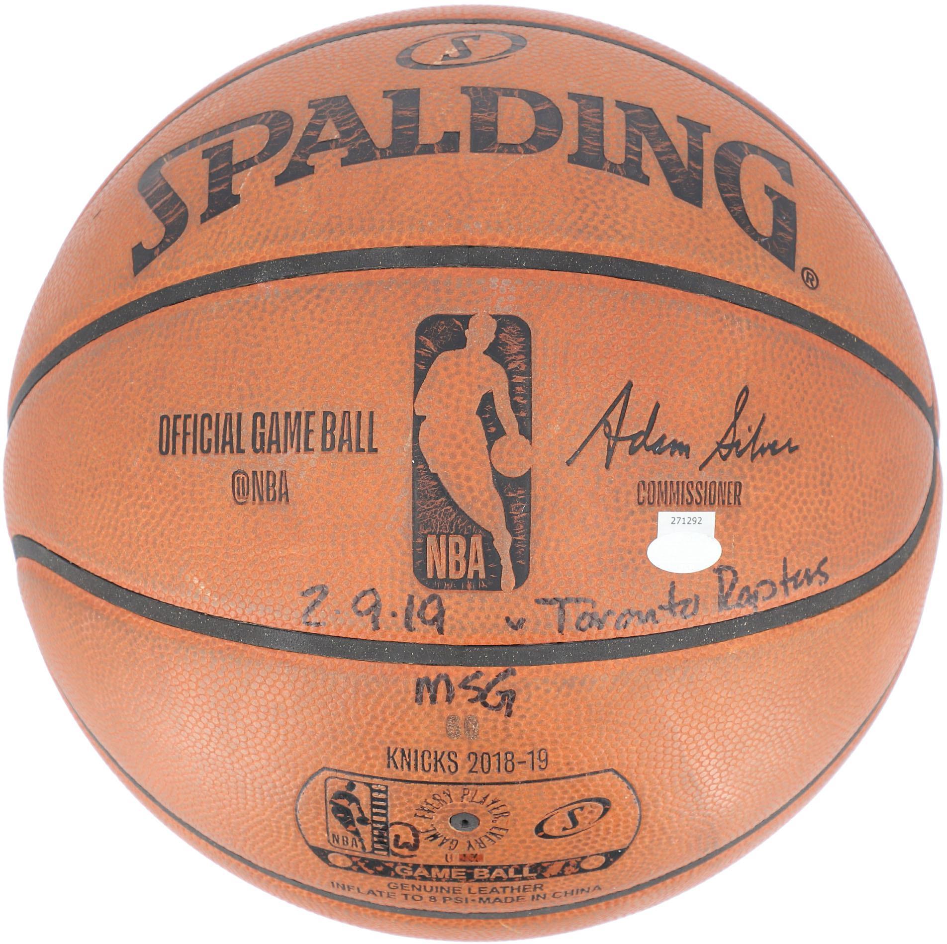York Knicks Game-Used Basketball vs. Toronto Raptors on February 9, 2019 -  Authentic Certified