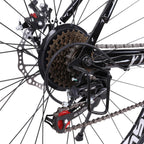 Wjhwsx Road Bike 26IN 21 Speed Lightweight Aluminum Road Bike Disc Brakes Begasso s Aluminum Frame Full Suspension ，Man Women Black