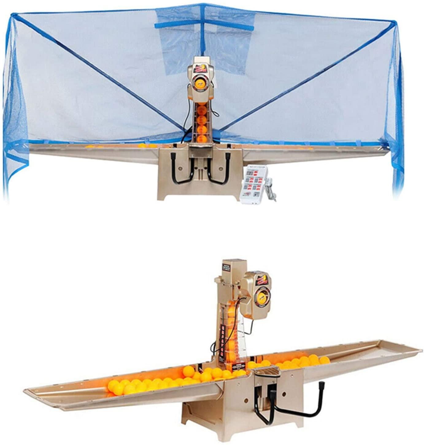 TFCFL Table Tennis Robot Ping Pong Robot 36 Different Spin Balls Automatic Ball Launcher Ball Machine Automatically Collect & Return Balls with Manual 110V 50Hz