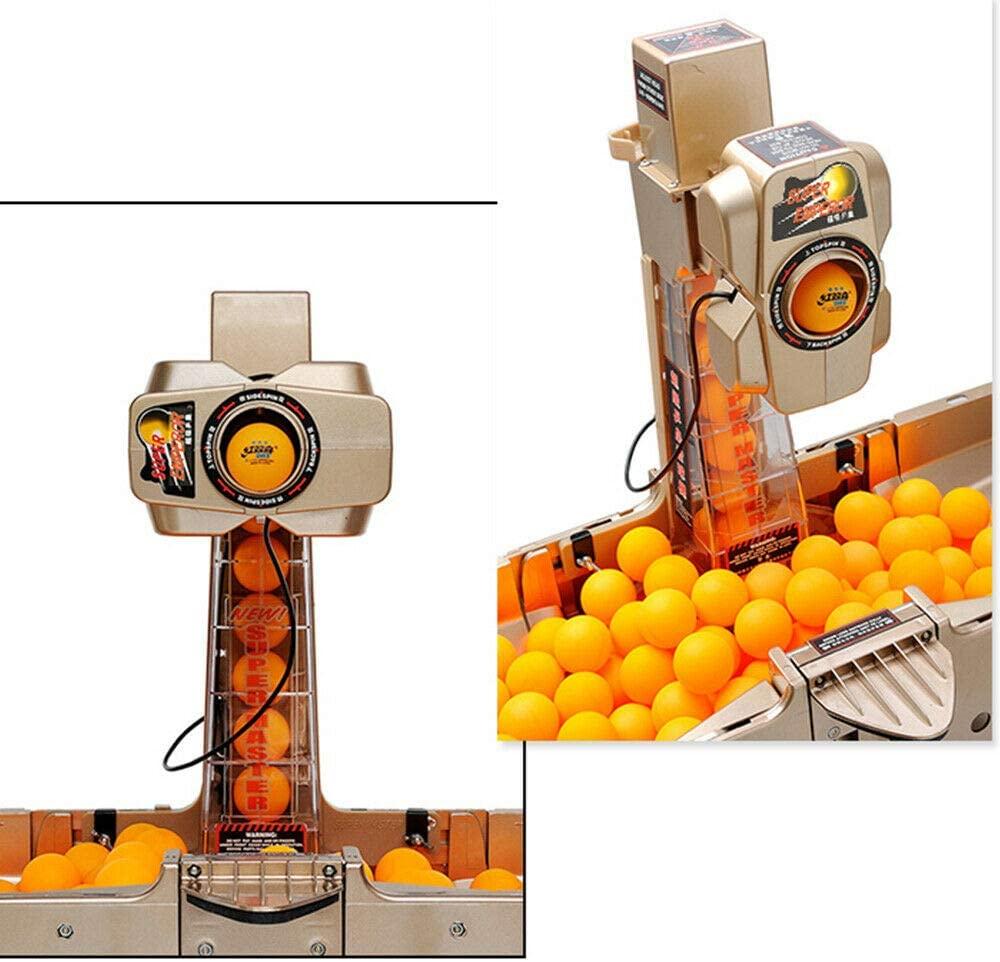 TFCFL Table Tennis Robot Ping Pong Robot 36 Different Spin Balls Automatic Ball Launcher Ball Machine Automatically Collect & Return Balls with Manual 110V 50Hz