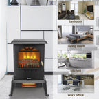 Electric Fireplace Heater,Infrared Space Heater 1500W Ultra Strong Power